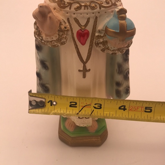 VTG (50’s) Chalkware Infant of Prague Child Jesus Statue - Picture 8 of 10
